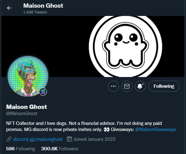 TradingTigerETH's tweet photo. @MaisonGhost https://t.co/cKeYQlRSbT