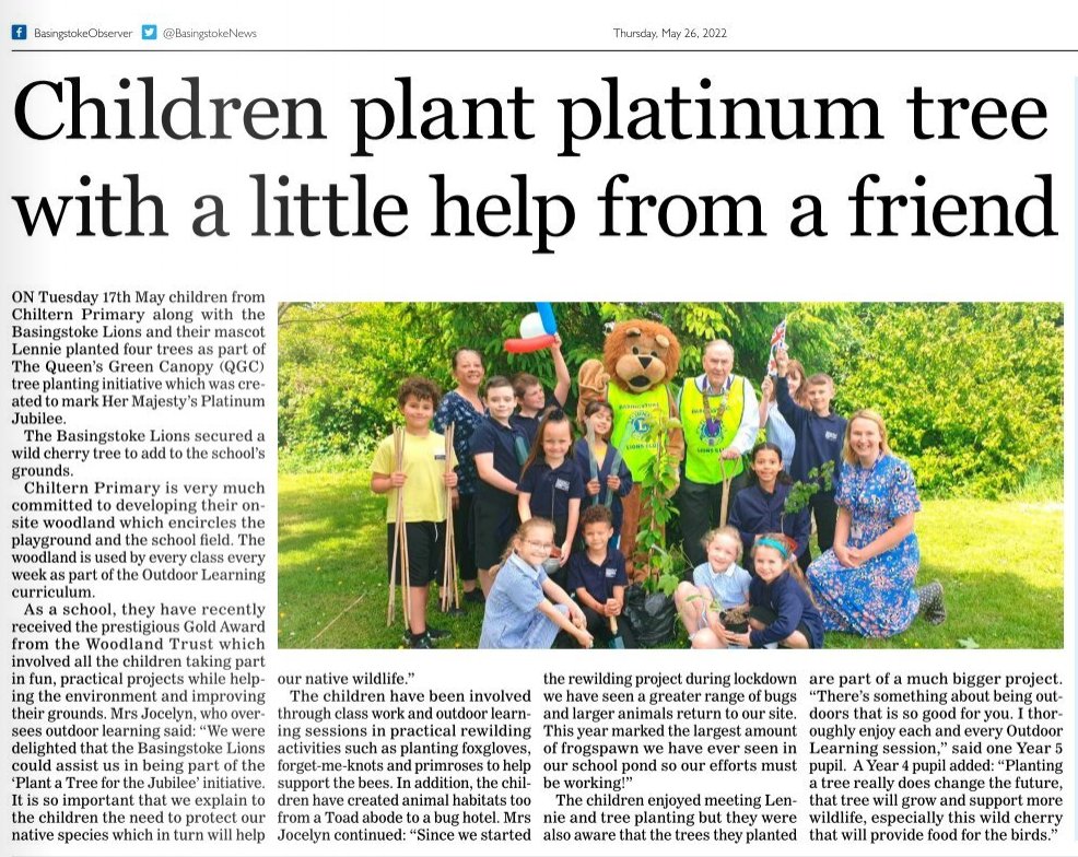 Find Chiltern Primary School in the Basingstoke Observer this week. Please pick up your free copy out now! @BasingstokeNews @ChilternSch