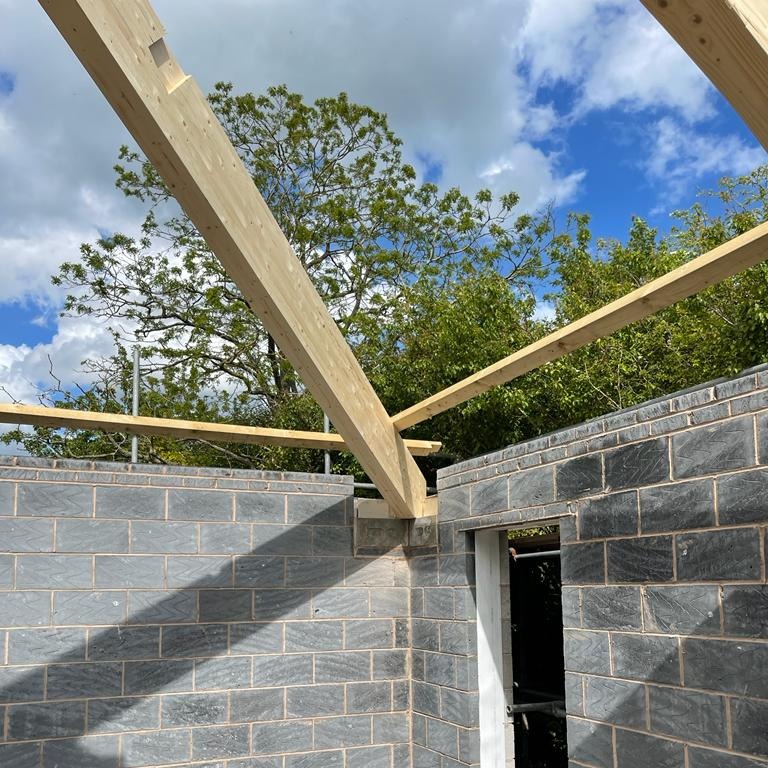 BucklandTimber's tweet photo. Some more spruce, this time for a meditation centre.

#bucklandtimber #construction #glulamstructure https://t.co/LGN1eYK3GK