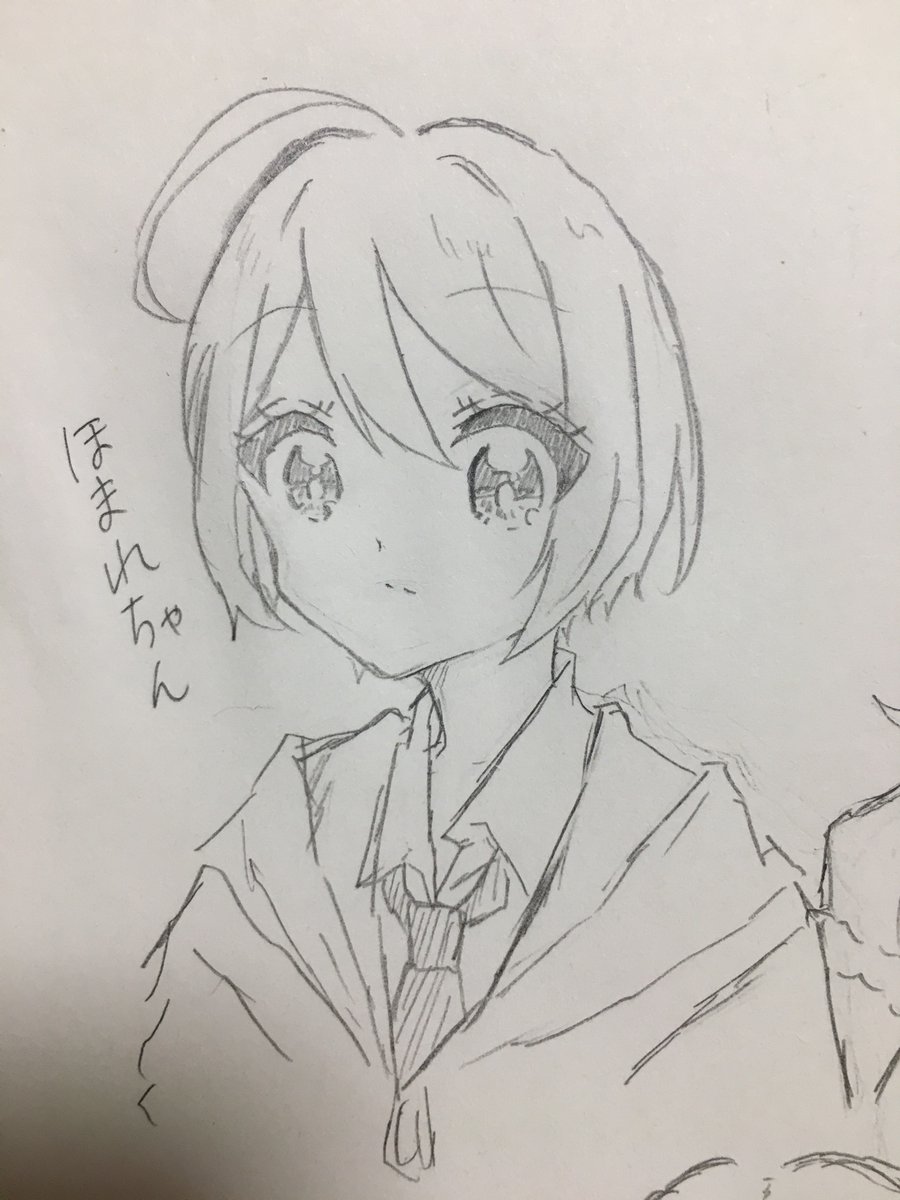 テスト勉強中のラクガキ 
ハグプリメンツ描くの楽しい‼︎ 