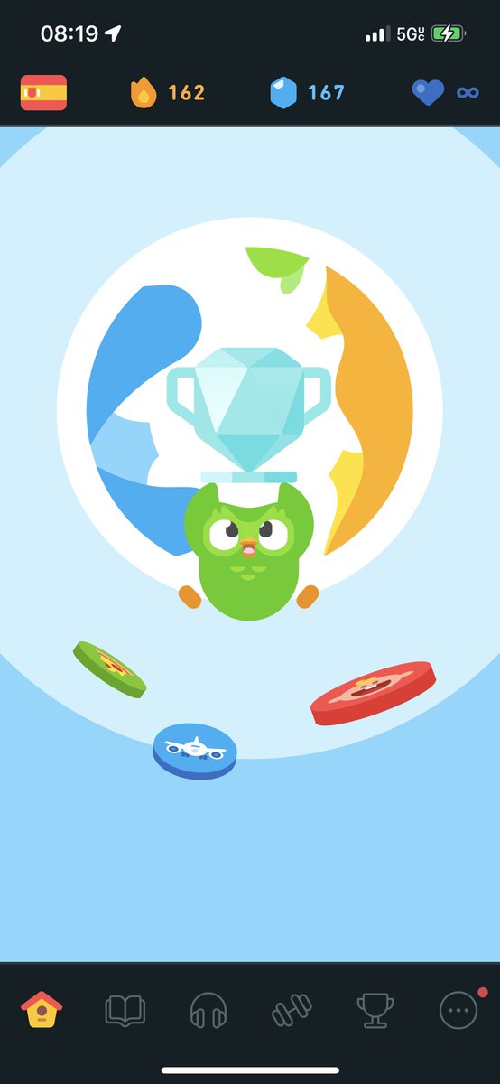 twangyi1's tweet photo. Just tested out of unit 10 in Spanish! Barely passed it! And got into streak society! https://t.co/jk0bqXWtdD