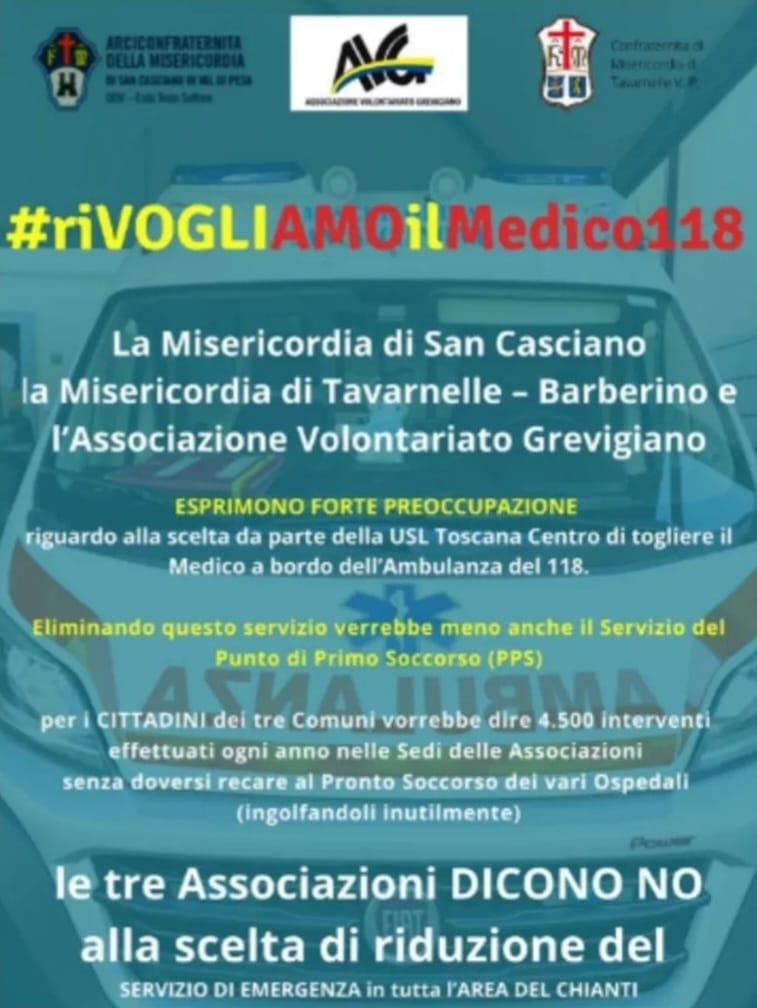 Cosa ha insegnato il covid?Nulla. Siamo guidati da incapaci.Piccoli paesi del Chianti, vogliono togliere il medico dal 118 e poi?Il primo ospedale è a 40minuti <a href="/DiegoFusaro/">Diego Fusaro</a> <a href="/HoaraBorselli/">Hoara Borselli official</a> <a href="/GuidoCrosetto/">Guido Crosetto</a> <a href="/fuoridalcorotv/">Fuori dal coro</a> <a href="/NicolaPorro/">Nicola Porro</a> @Cartabiancarai3 <a href="/regionetoscana/">Regione Toscana</a> <a href="/EugenioGiani/">Eugenio Giani</a>
