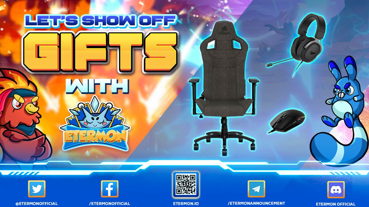 🔥 Dear Etermon Community,

🏆 Etermon has completed awarding rewards like Mouses, headphones, and chair to the winners at the "Finding Etermon Superhero" series of super events including: "Finding Etermon Superhero", "Top 50 Grinding of Etermon", and "Lucky Leaderboard".