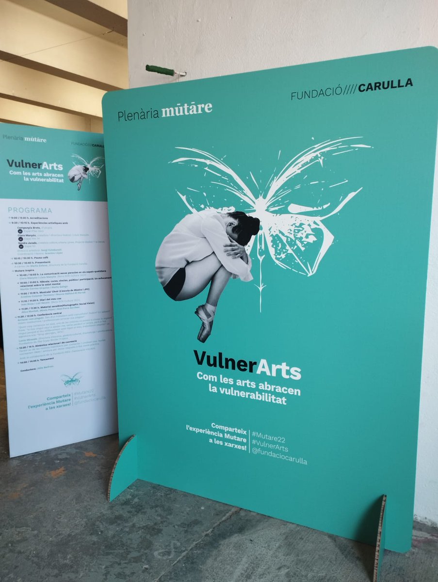Taula3sector's tweet photo. 📌Avui hem participat a #Mutare22: #VulnerArts, una jornada per connectar el sector social amb el cultural i l'artístic i trobar i treballar eines per donar resposta als reptes socials a través dels llenguatges artístics🎭.
@FundacioCarulla https://t.co/IMLZEBjpwu