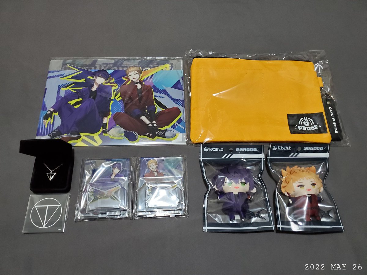 購入していた、咎人4周年グッズが全部届き終わった！ 今回購入したのは