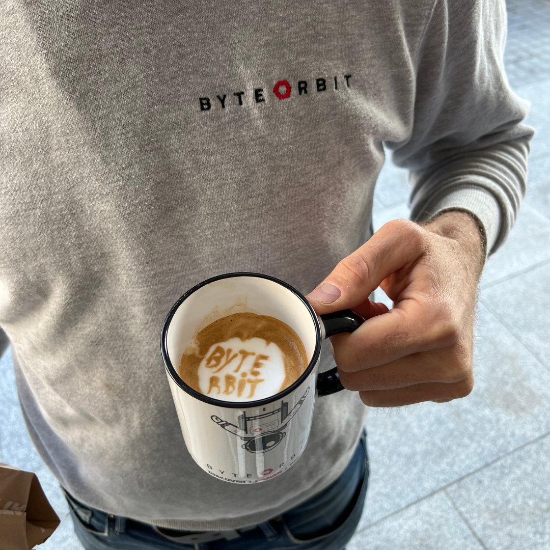 ByteOrbit's tweet photo. When @Seattlecoffeeco baristas surprise us with this incredible coffee art, we've got to show it off! 🚀 #ByteLife #BestBaristasInTown https://t.co/VYejsAzJm3