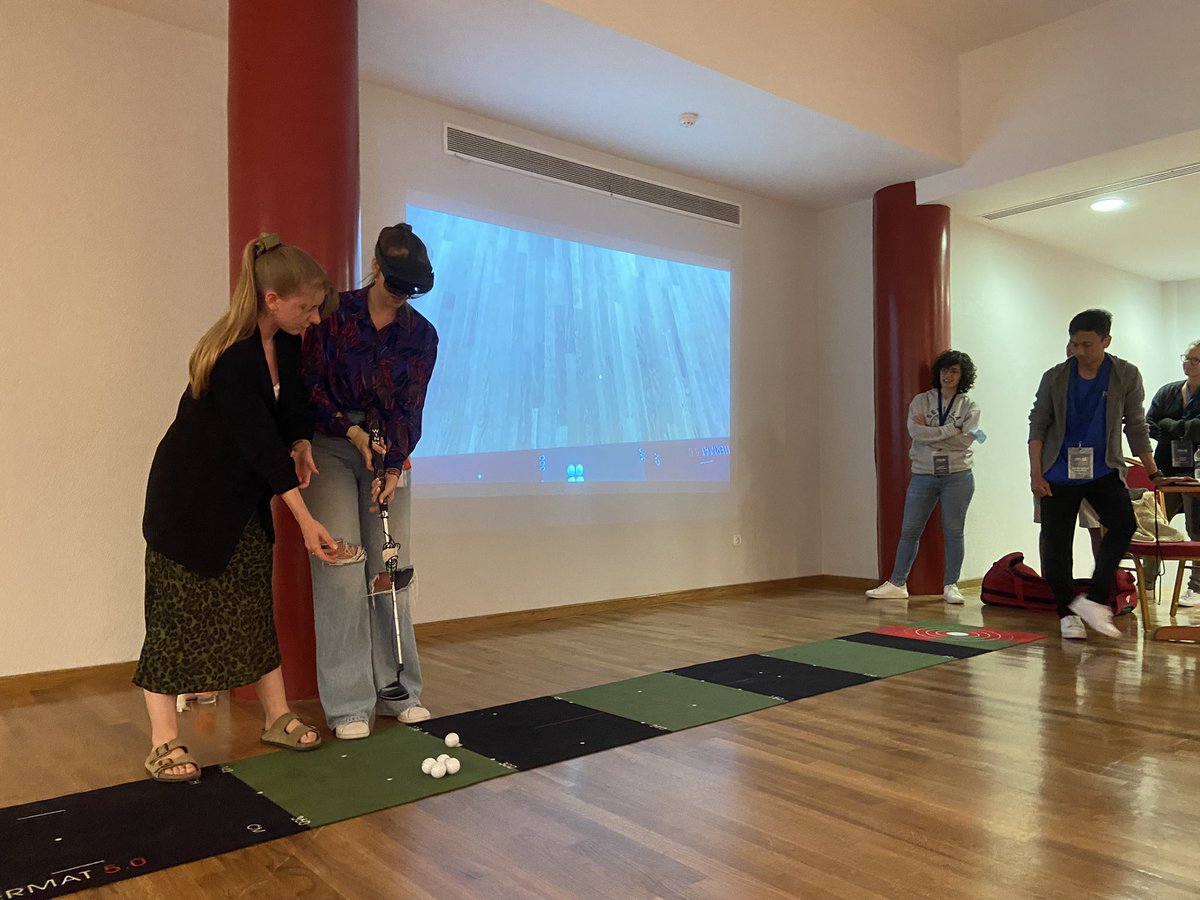 xiaomei_wei's tweet photo. #JTELSS22 Visual feedback using XR: A real-time feedback training on performance optimization of the golf putt by Mai Geisen. https://t.co/8pO3giMIFL