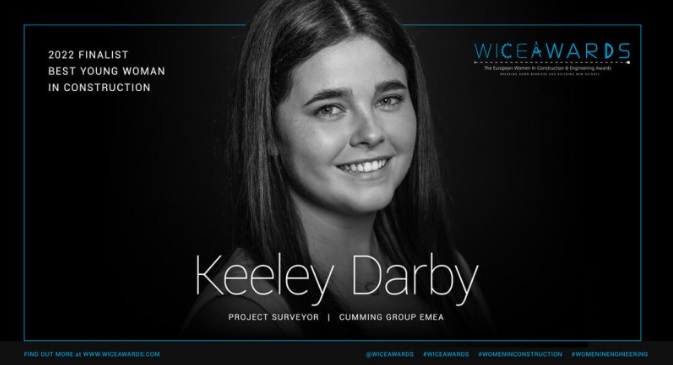 Wishing Keeley Darby the best of luck at the Women In Construction &amp; Engineering Awards this evening!  The shortlisting for the 'Best Young Woman in Construction' award is extremely well deserved and we are extremely proud #WICEAwards #WomeninConstruction #finalist