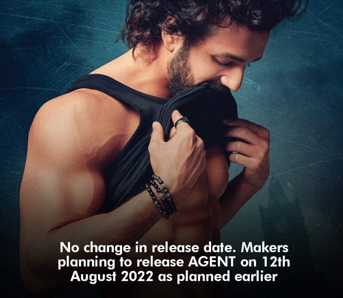 TeamAkhil's tweet photo. No Change!!
@AkhilAkkineni8 #AGENTOnAug12th ⚡💥 https://t.co/DMzTMWqn5d