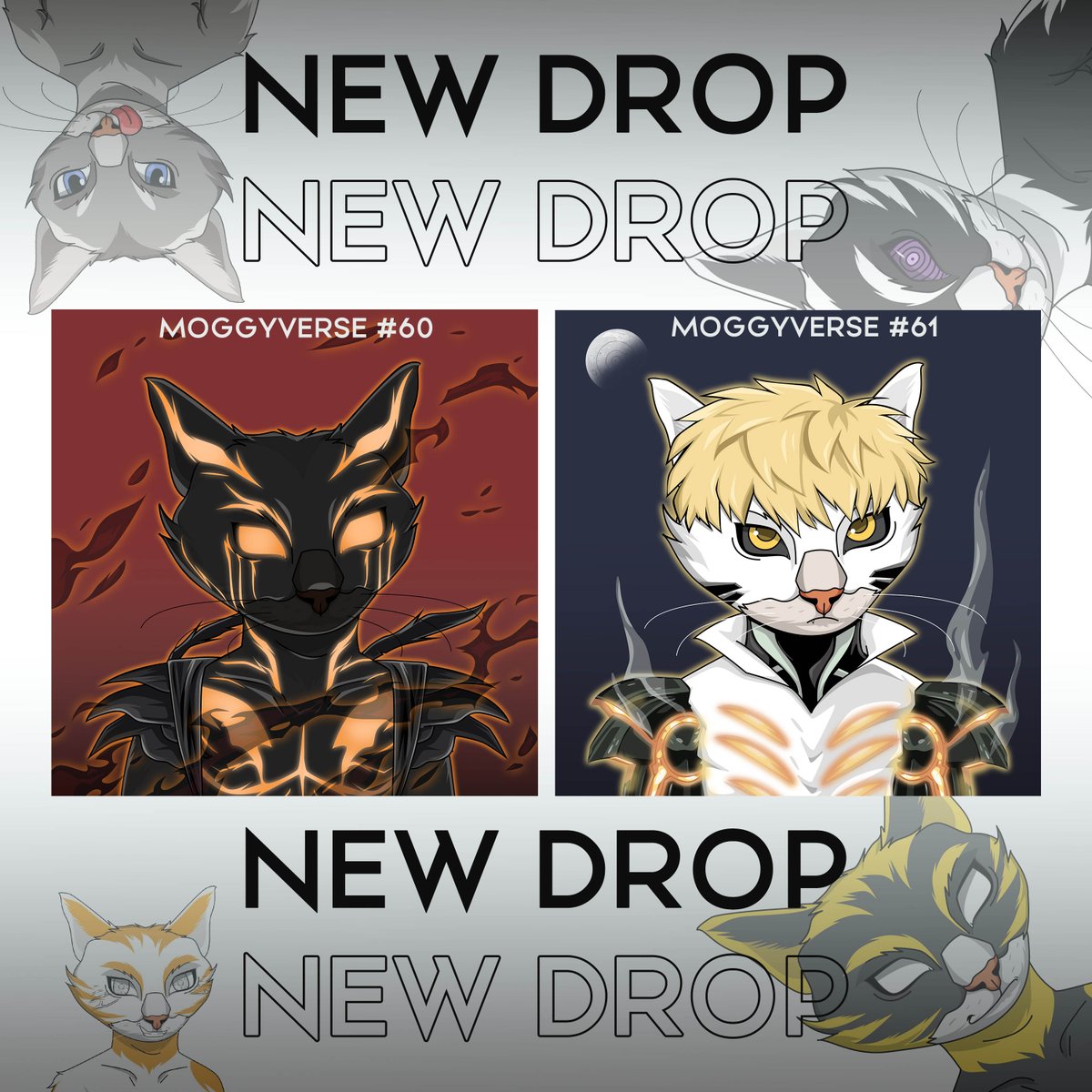 New Drop!!
Moggyverse #60 - #61

Grab it fast !!

• 1/1 Unique Collectible NFT's 
• No Gas Fee 
• Polygon Blockchain 

also see another collection
opensea.io/collection/mog…

#NFTs #NFTCollection 
<a href="/idnft_/">IDNFT</a>

<a href="/NFTindonesia_/">NFTindonesia</a>