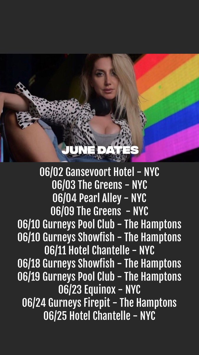 Updated June Dates