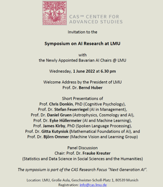 fraukolos's tweet photo. #NextGenerationAI @LMU_Muenchen - join us in person next week. What questions would you like the speakers to answer @kausalfred @WiDS_Worldwide @algorithmwatch @SZ @bwstiftung? https://t.co/eg2XcCllLM