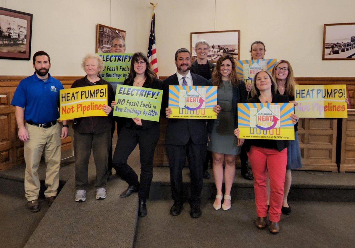 agreenewyork's tweet photo. 📢More than 110 Local Elected Officials from across NY signed a letter to @GovKathyHochul , @AndreaSCousins and @CarlHeastie to pass crucial legislation for an affordable and equitable transition to all-electric buildings in New York State. 

https://t.co/ojYfUuXIR6 https://t.co/jYDOSwIbJi