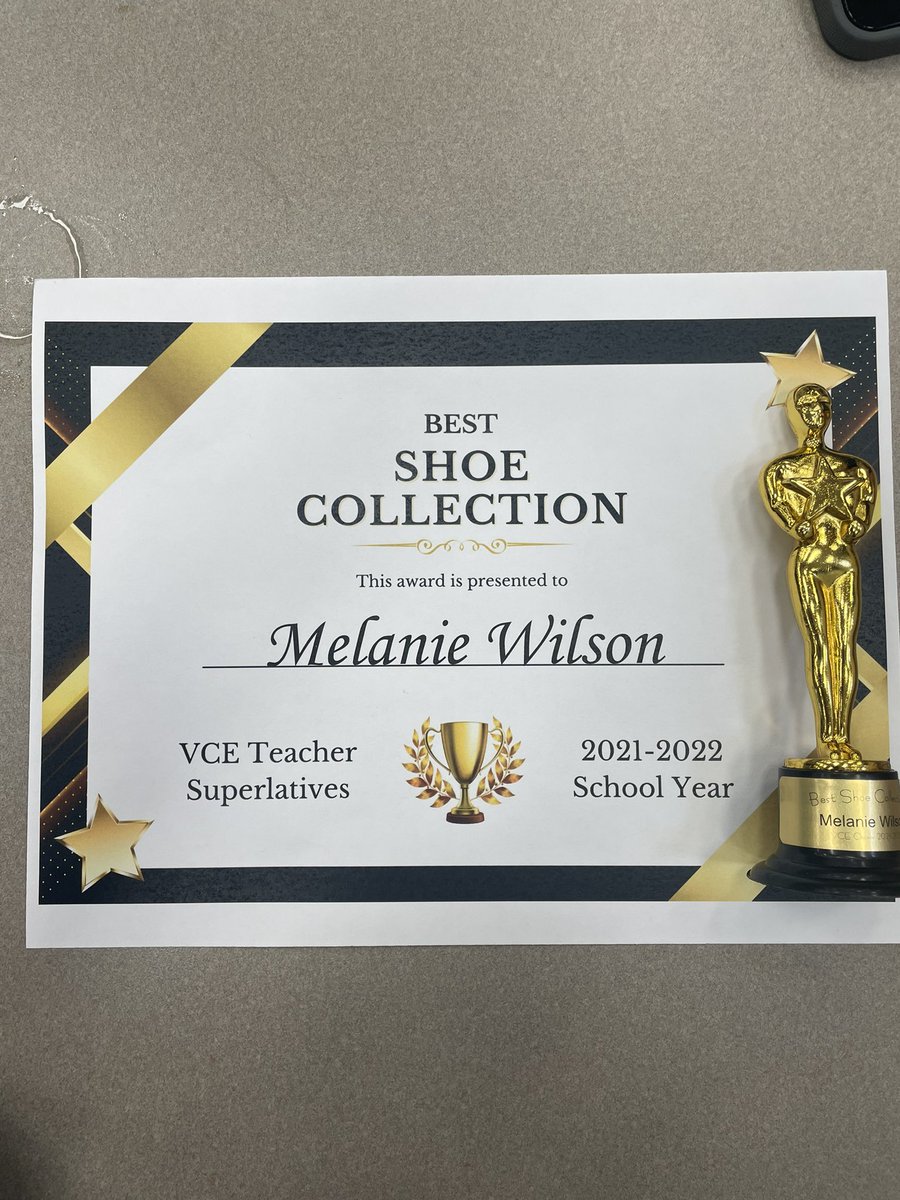 melaniemayw's tweet photo. Teacher awards! Thanks to my students for making campaign signs. I deserve this. https://t.co/N3R2LnTdwk