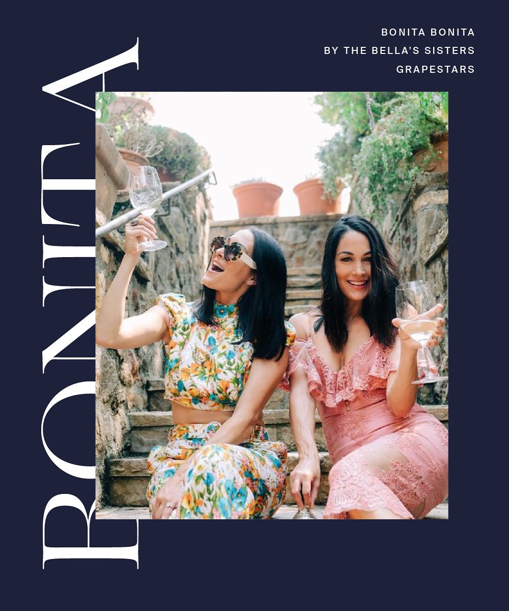 Grapestars (@grapestars) on Twitter photo Cheers to wine and sisterhood! <a href="/thenikkibella/">Nikki Bella {Fake}</a> and <a href="/thebriebella/">BRIE BELLA</a> just let us wanting more of their new wine @bonitabonitawine
#bonitabonita #napavalley #wineclub #wine #sauvignonblanc #rosé #caubernetsauvignon #grapestars Cheers to wine and sisterhood! <a href="/thenikkibella/">Nikki Bella {Fake}</a> and <a href="/thebriebella/">BRIE BELLA</a> just let us wanting more of their new wine @bonitabonitawine
#bonitabonita #napavalley #wineclub #wine #sauvignonblanc #rosé #caubernetsauvignon #grapestars