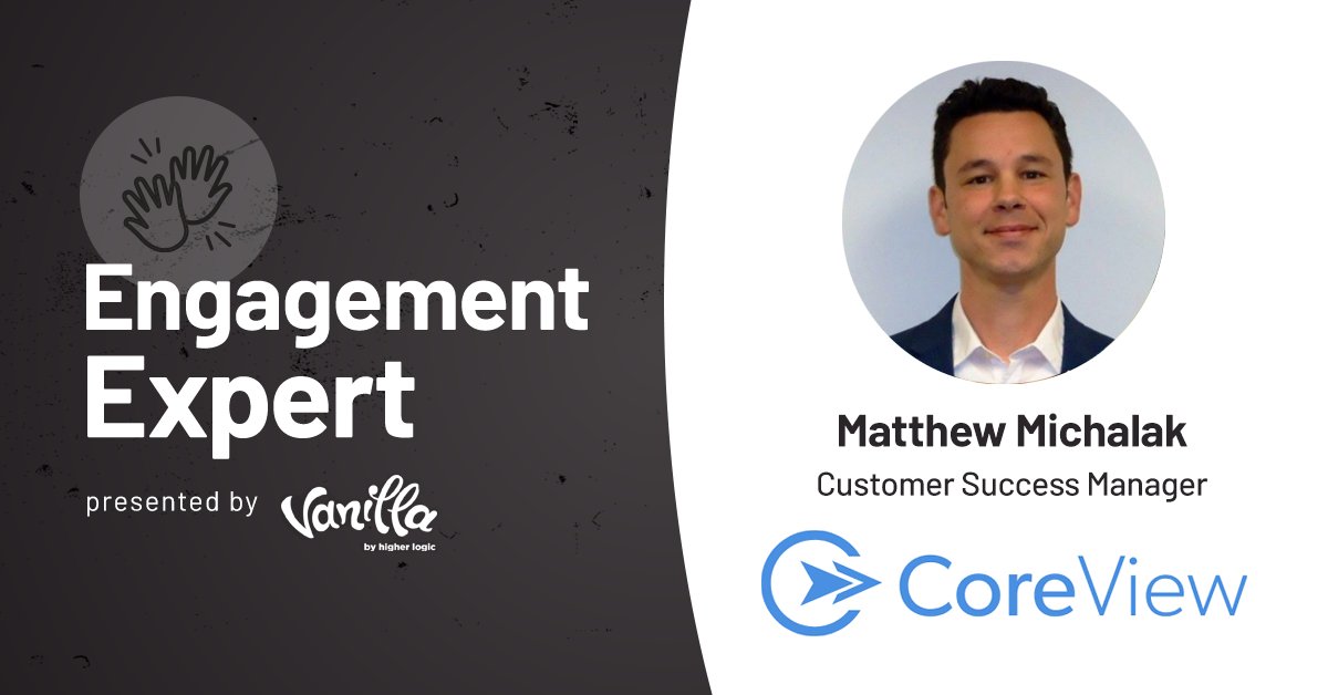 churnzero's tweet photo. Congratulations to Matt Michalak of @CoreViewHQ, winner of the Engagement Expert award!
Every single day, Matt goes above and beyond to create excellent customer experiences.
Thanks to our sponsor @vanilla!
#CSMAppreciationWeek #FightChurn #CustomerSuccess https://t.co/Jqlz0USpei