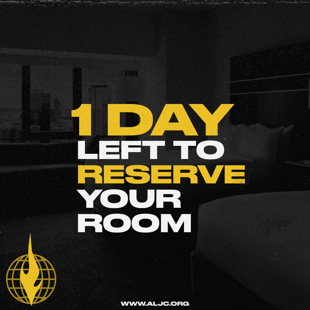 ALJCorg's tweet image. Last day to reserve your room for GMC22!