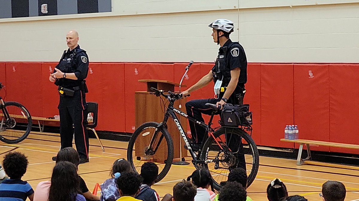 Did you know that you have to have a bell or horn on your bike for safety?  You have to have a white reflector on the front or a light? ...and a red reflector on the back?  Check your bikes and wear your helmet...