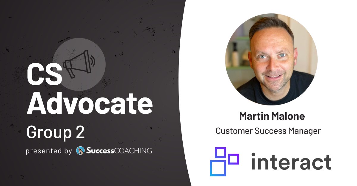 churnzero's tweet photo. Congratulations to Martin Malone of @IntranetExperts, winner of the CS Advocate award, Group 2!
Martin is raising the profile of his team, their work, and #Customer Success!
Thanks to our sponsor, @success_hacker!
#CSMAppreciationWeek #FightChurn https://t.co/n58KprCD9W