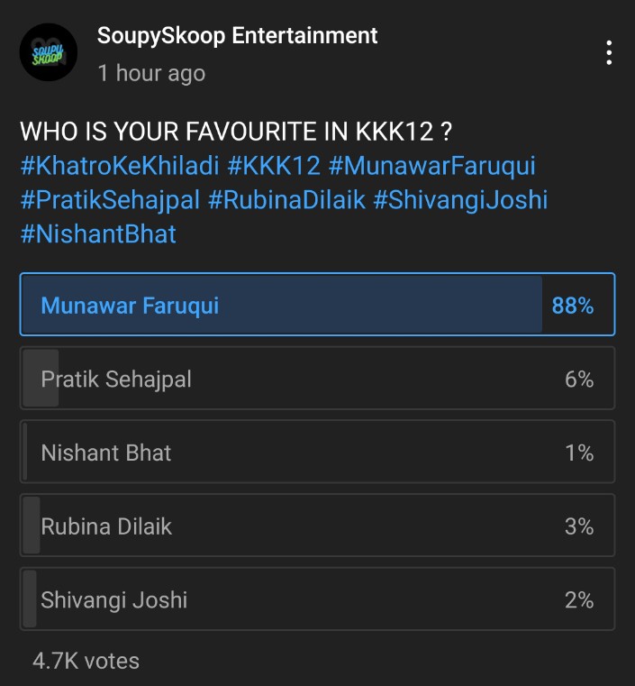 Munawar_Trends's tweet photo. How will you stop the storm of MKJ Today public's favorite is only Munawar 
Seeing the love of the public, haters are burnt
MKJ  Will trend again tomorrow with the same energy
#MunawarFaruqui 
MUNAWAR GONNA ACE KKK12 https://t.co/jsa89PQKi2