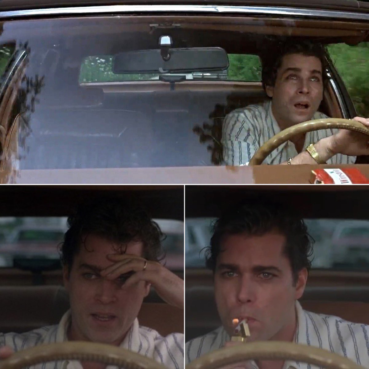 this scene in Goodfellas where Henry is coked out and thinks he's being  followed by a helicopter is stuff of legends. RIP Ray Liotta, image size:1200x1200