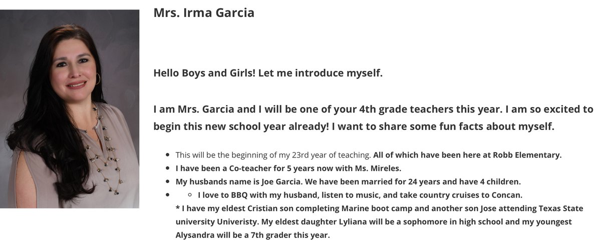 BeschlossDC's tweet photo. "Joe Garcia, the husband of Irma Garcia, one of two teachers shot and killed in Uvalde, TX on Tuesday, has reportedly suffered a fatal heart attack. Joe and Irma were high school sweethearts and married 24 years. They leave behind four children,” reports @Ernie_Zuniga. https://t.co/LSJeZwXNG5