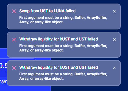 InvisibleStann's tweet photo. @lurkaroundfind Things might be broken, post snap-shot. Getting a lot of errors on swaps. https://t.co/QkyQWqP5zx