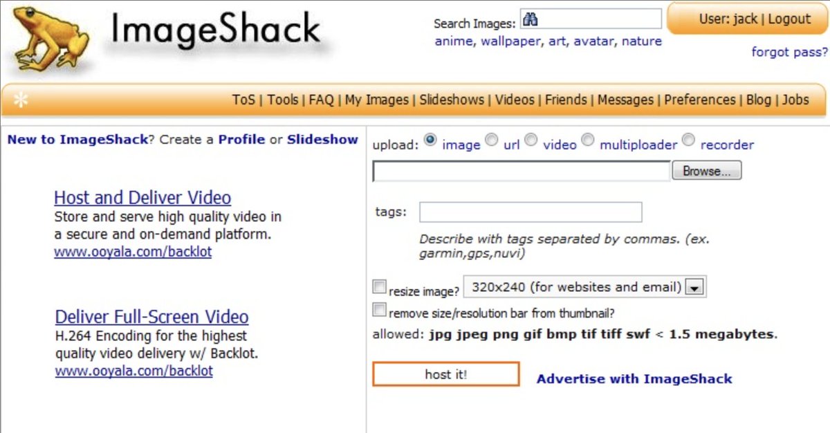 ImageShack tweet media