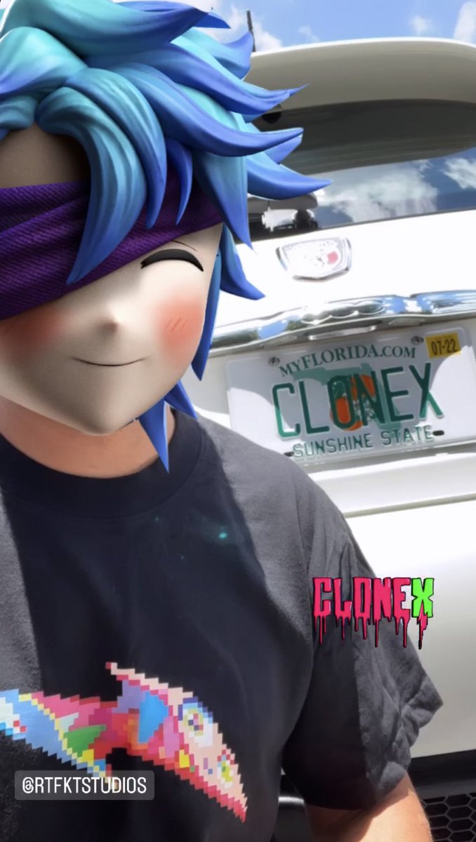 urbanolibre's tweet photo. LETS GO! @RTFKT @RTFKTLukson @Zaptio @clegfx @benitopagotto CloneX community love you 😘 #CloneX https://t.co/keksRcxqdV