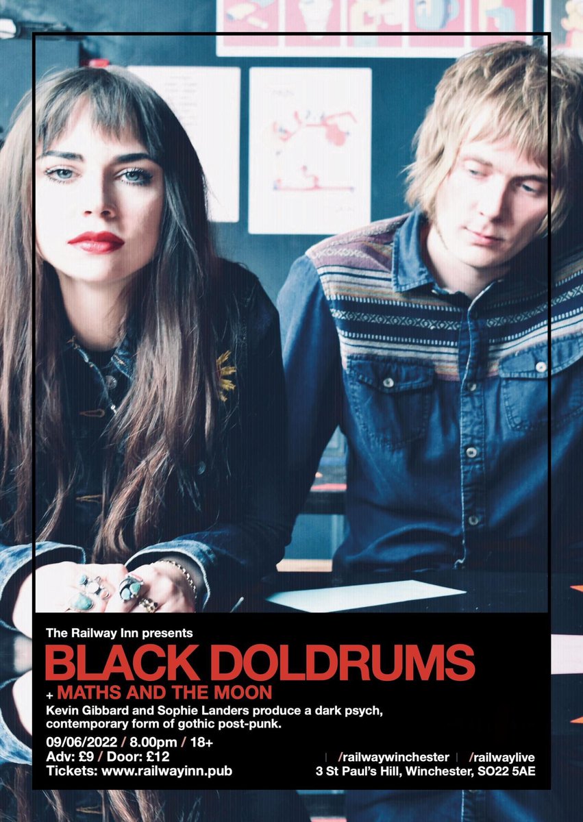 MathsandtheMoon's tweet photo. Excited to be playing a show in two weeks time, Thursday 9th June at the Railway Inn, Winchester, supporting Black Doldrums. Tickets are here if you fancy it!: https://t.co/L1f2rr21My https://t.co/MECVMafEJn