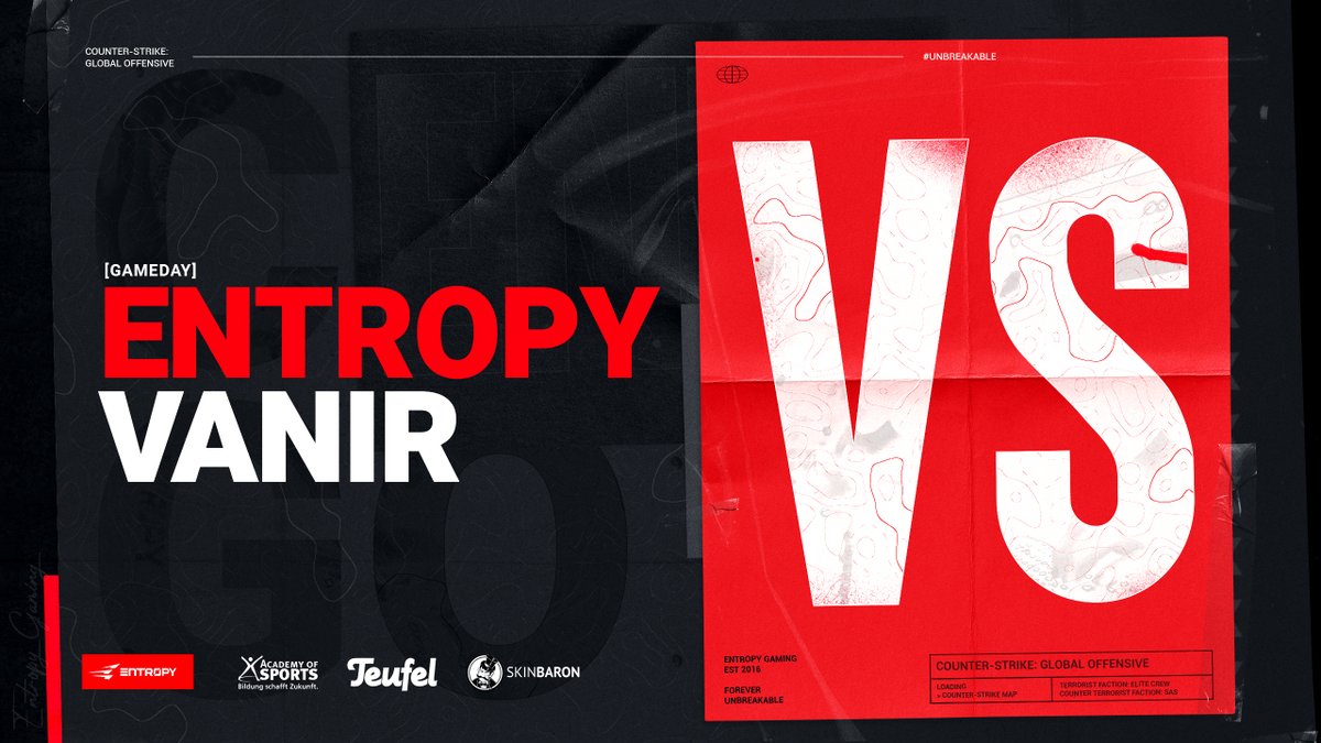 Ein Doppelspieltag in der #ESEA Intermediate steht an. Im ersten Spiel des Abends trifft unser CS:GO-Team auf Vanir.

🕐 20.00 Uhr

#CSGO | #unbreakable