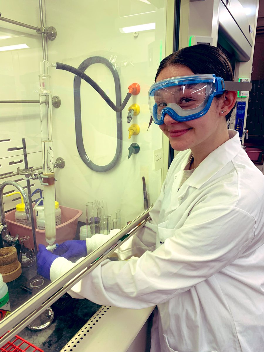HudsonLabRIT's tweet photo. Please help me welcome my colleague,Mary Emily Visingard @MaryVisingard, 2nd year Biochemistry major to our lab. Mary Emily is working with Dr. Miranda @renatarezendem and I to synthesize probes to facilitate downstream studies for our various antibiotic resistance studies. https://t.co/oZVN8S7vBx