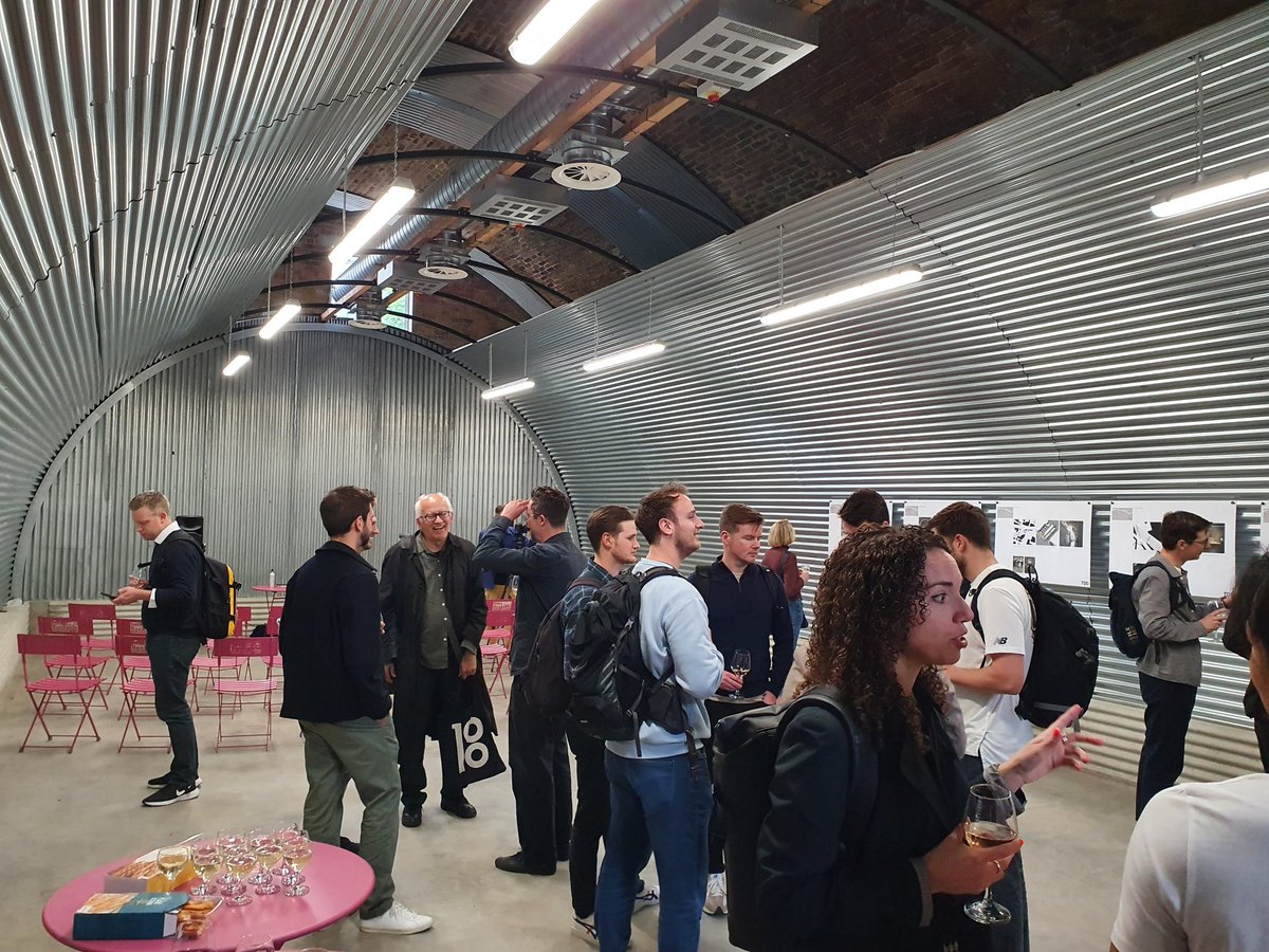 MWGlen's tweet photo. At the @BetterBankside opening event of the @TDOarchitecture testbed railway Arch 23 meanwhile space at #FlatIronSquare Southwark Street. Fabulous pilot scheme repurposing old railway viaduct arches for community and local uses @MacfarlaneAssoc @themeans_live @TeamLondonBdg https://t.co/Alx6LaAmNo