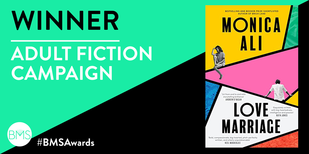 Book Marketing Society (@bmsoc) on Twitter photo And the Adult Fiction Winners are <a href="/celestewb/">Celeste</a> <a href="/emilygmoran/">Emily Moran</a> with their beautiful campaign for #LoveMarriage – huge congrats! <a href="/ViragoBooks/">Virago Press</a> <a href="/LittleBrownUK/">Little, Brown UK</a> #BMSAwards And the Adult Fiction Winners are <a href="/celestewb/">Celeste</a> <a href="/emilygmoran/">Emily Moran</a> with their beautiful campaign for #LoveMarriage – huge congrats! <a href="/ViragoBooks/">Virago Press</a> <a href="/LittleBrownUK/">Little, Brown UK</a> #BMSAwards