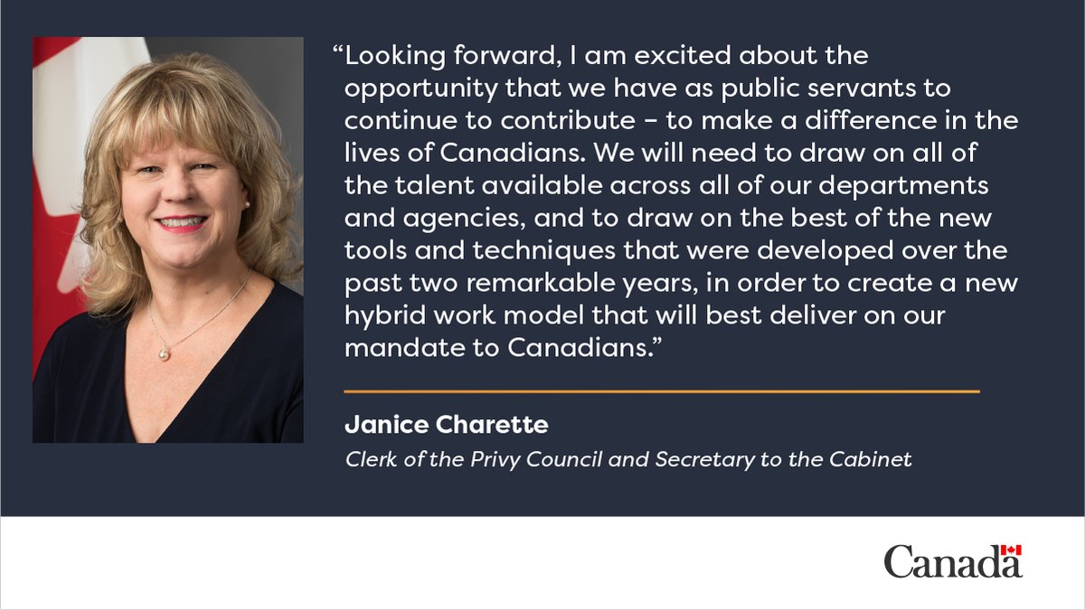 I am humbled to serve as your new Clerk and Head of the Public Service, effective May 28. Taking on this role is both a privilege and an honour. – Clerk Charette