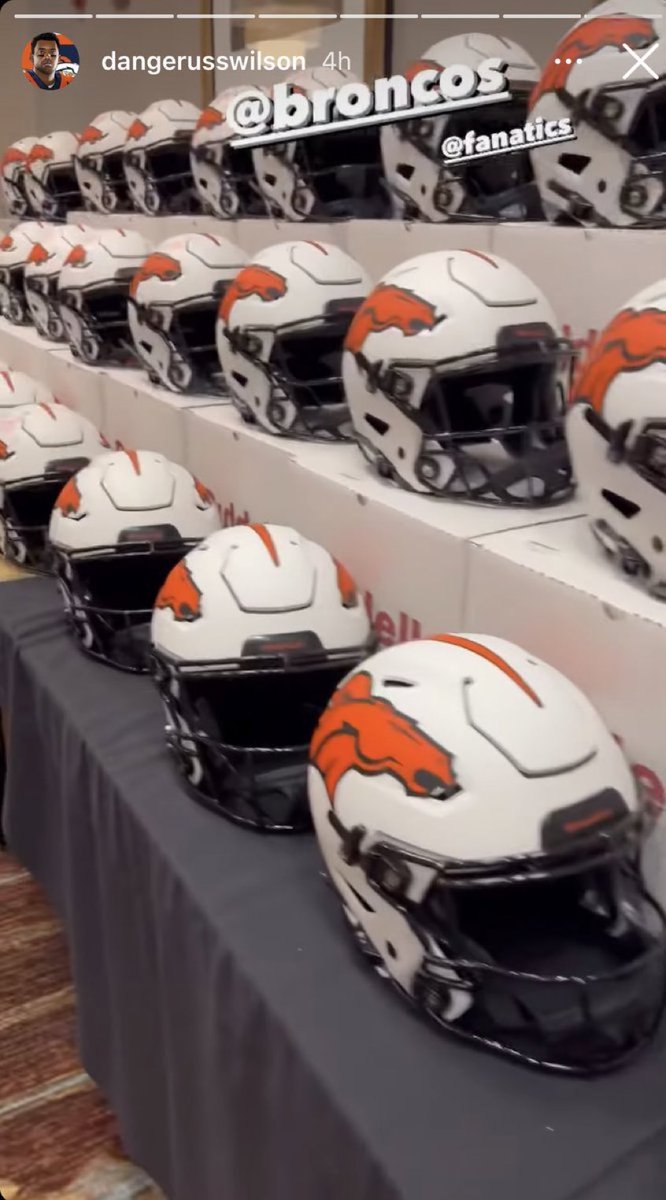 Are these the #Broncos new helmets? 👀