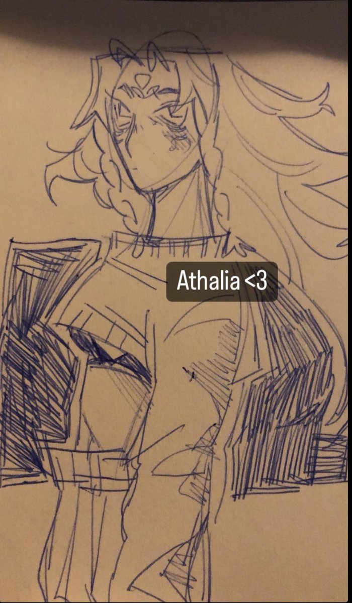 I always end up drawing Athalia 
