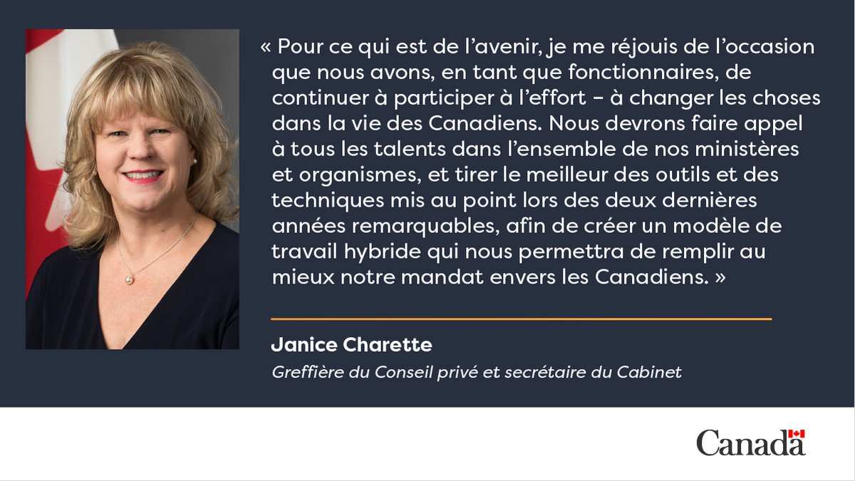 C’est avec humilité que je me présente comme votre nouvelle greffière et cheffe de la fonction publique, à compter du 28 mai. Assumer ce rôle est à la fois un privilège et un honneur. – Greffière Charette