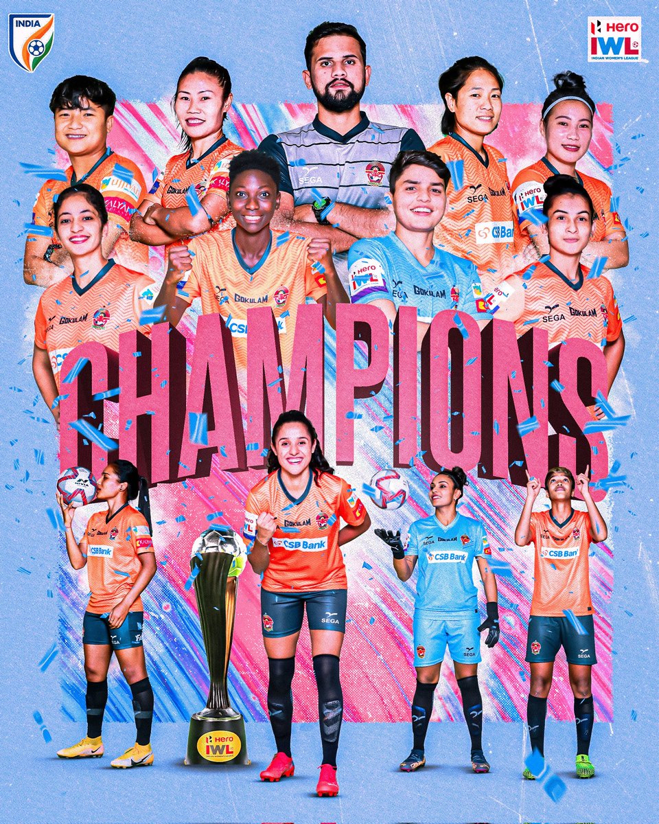Gokulam Gopalan (@gokulamgopalan) on Twitter photo So proud of <a href="/GokulamKeralaFC/">Gokulam Kerala FC</a>
for bringing the title home in style.
#HeroIWL <a href="/IndianFootball/">Indian Football Team</a> #ShePower #GKFC So proud of <a href="/GokulamKeralaFC/">Gokulam Kerala FC</a>
for bringing the title home in style.
#HeroIWL <a href="/IndianFootball/">Indian Football Team</a> #ShePower #GKFC