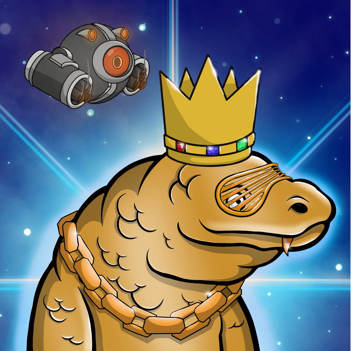 Cromodo King LVL.1 and his War Bot!🐉🤖

#NFTdrops #CRO #GROOK