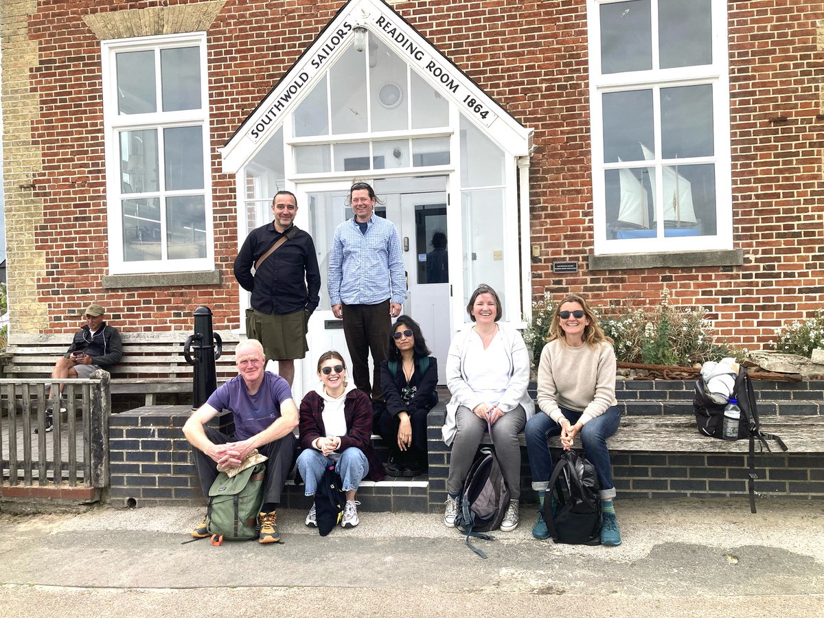 WildWritingMA's tweet photo. A great #wildwriters day out at Southwold, with a nod to W G Sebald who extols the pleasures of the Sailors Reading Room in Rings of Saturn. https://t.co/KJoG1LIgoS