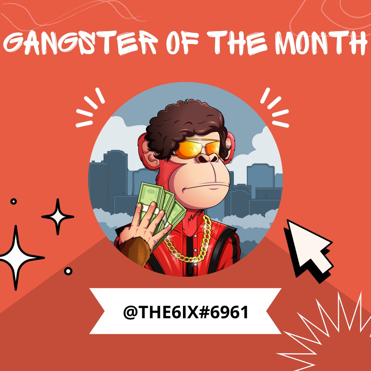 MetaApeGang's tweet image. 🤑 GANGSTER OF THE MONTH MAY 🤑

The title of 'Gangster of the Month' May goes out to @F1_Johnn, CONGRATS! 🎉

@MetaApeGang wants to thank you for your outstanding support, contribution &amp;amp; dedication to our Gang ❤️

We truly appreciate you, keep up the good work OG!