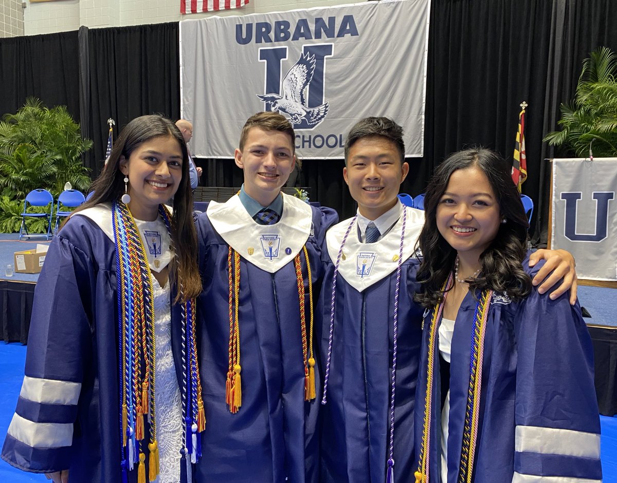 Congratulations to the <a href="/UHS_FCPS/">Urbana HS (MD)</a> Class of 2022! The senior speakers are Nickolas Barry and Isha Sahai. 🎓

Graduation livestream: m.youtube.com/watch?v=9GnXYw…