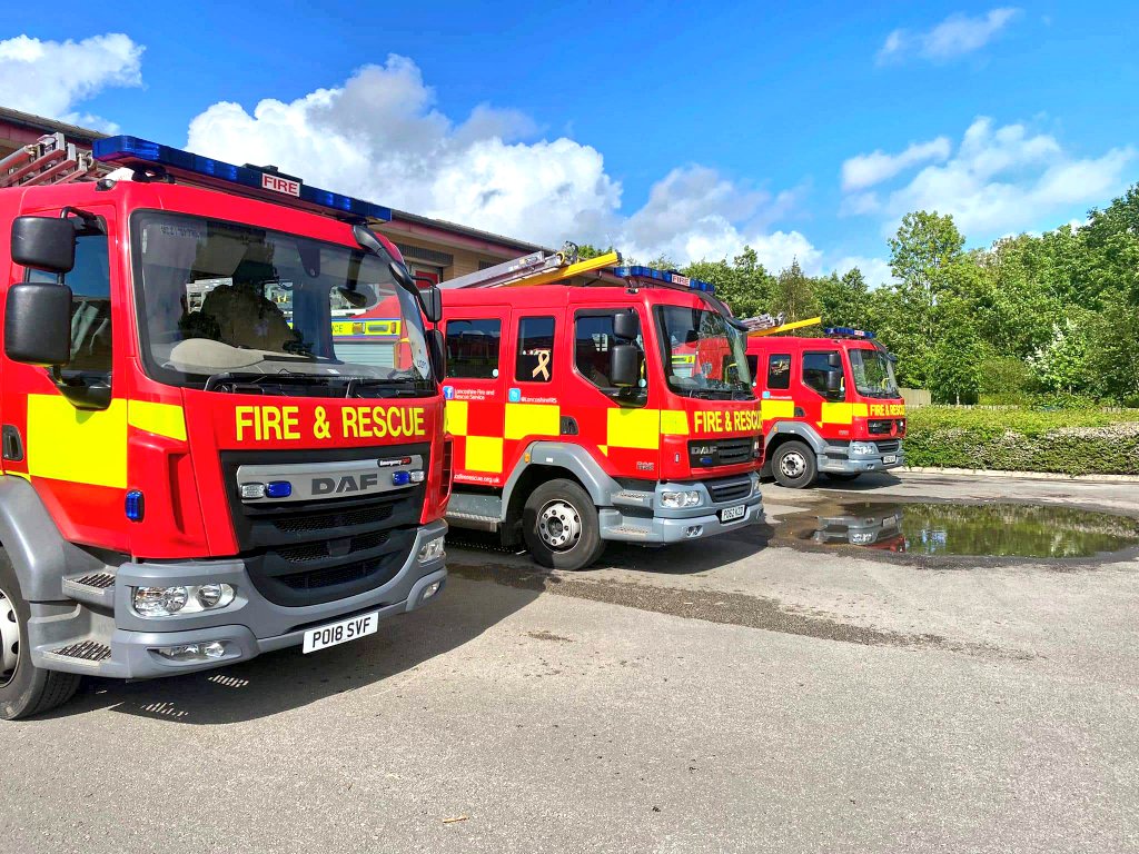 We're at <a href="/MorecambeFire/">Morecambe Fire</a> helping out with the recruitment event. 📟🚒