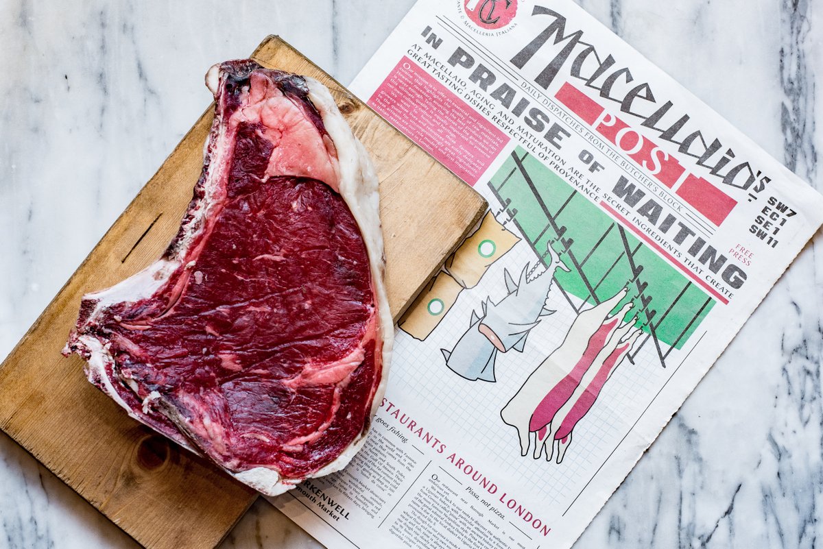 🔥Thursday dinner steaks are high! Have you tried our Fassona Piemontese ribeye with crispy roast potatoes? 🥩 

#macellaiorc #battersea #exmouthmarket #fitzrovia #unionst #soho #southkensington #ribeye #steak #fassona #steakrestaurant  #londonfood #londonrestaurants #dinner #eat