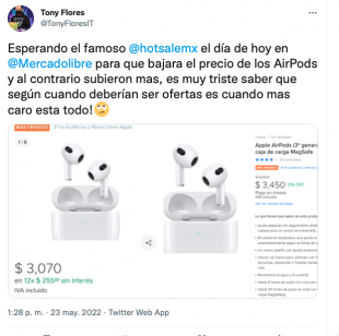 Merca2.0 on Twitter: "Mercado Libre decepciona Hot Sale por aumentar precio de - https://t.co/lpQhV3NvVB https://t.co/AmhngMlSrb" / Twitter