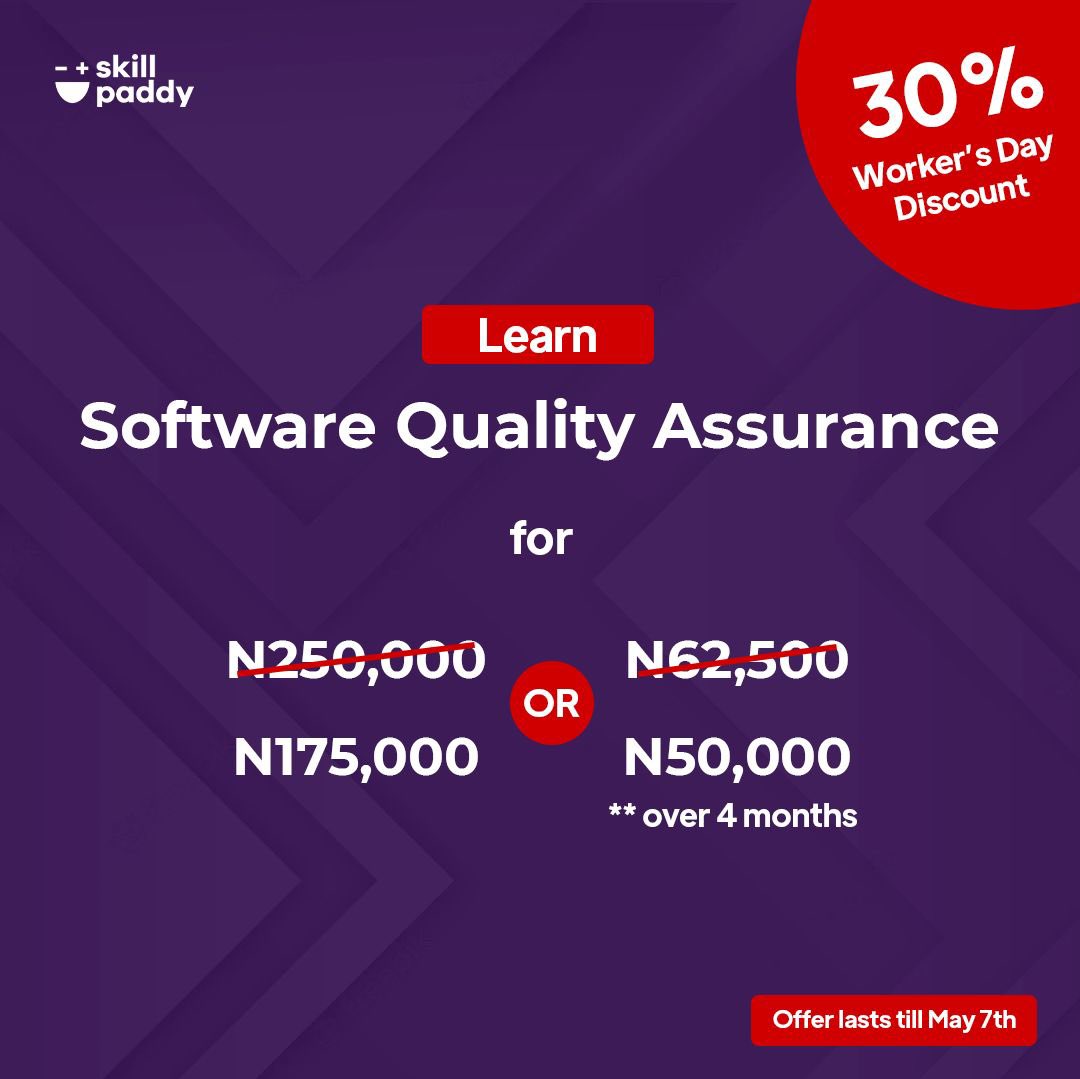 temmyponle's tweet photo. However, the goodnews is @skillpaddy is offering you a 30% discount in below courses.
This is an opportunity you can't afford to miss.
#UpskillWithSkillpaddy https://t.co/JQ7OOrVeTc