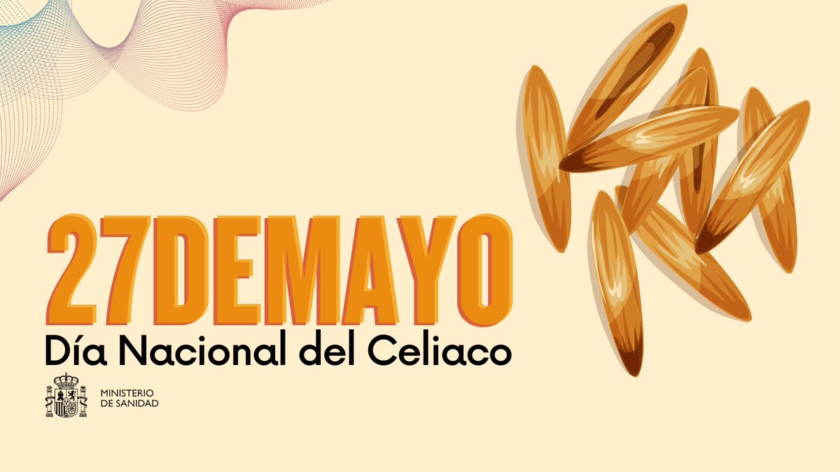 sanidadgob's tweet photo. Hoy es el Día Nacional del Paciente Celiaco 

Un diagnóstico temprano y eficaz es fundamental para la gestión de la #celiaquía, enfermedad que afecta a 1 de cada 100 personas en nuestro país. 

No dejes pasar los síntomas

#DíaNacionalDelCeliaco https://t.co/3M3WrHeslr