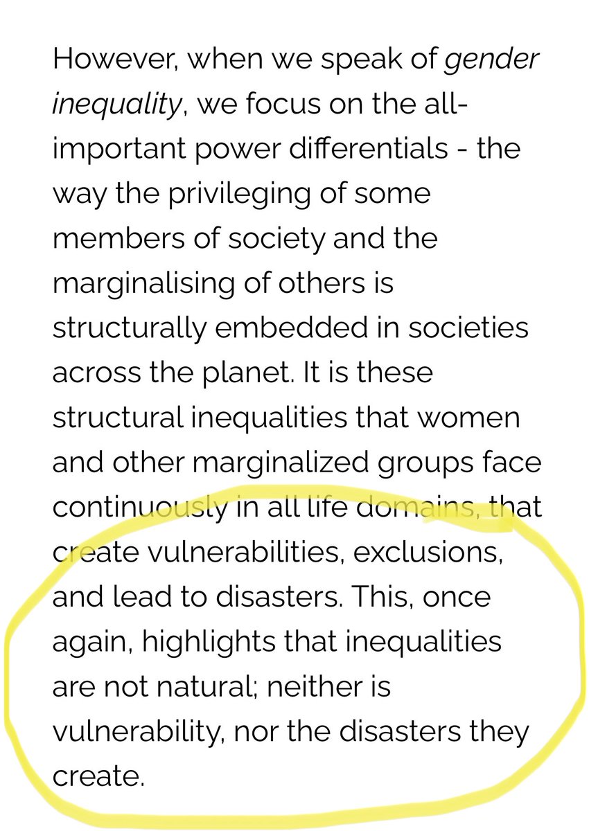 NoNatDisasters's tweet photo. The #NoNaturalDisasters campaign is intrinsically linked to the broader campain for #InclusiveDRR. 

Such a narrow, binary view of 'gender mainstreaming' in disasters fails us all. 

#GPDRR2022 https://t.co/c7ViWZttTE