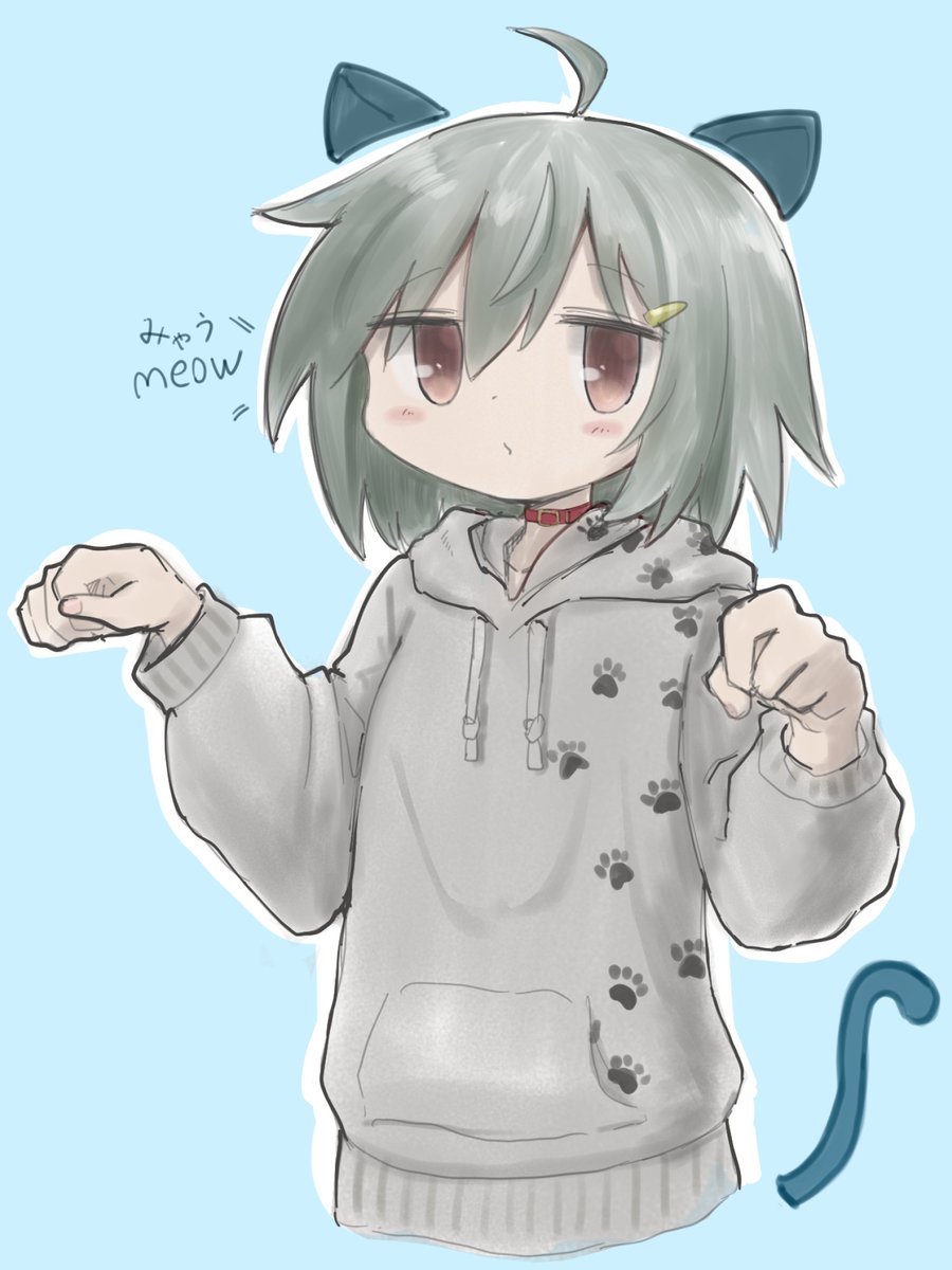 ネコちゃんどこかなパーカー 